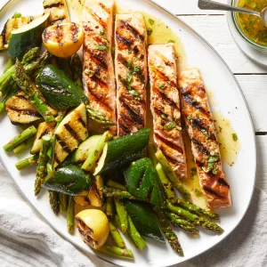 Grilled Salmon & Vegetables